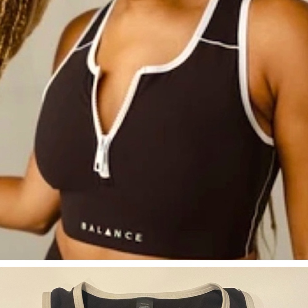 Isotope Bra Balance Athletica zip bra